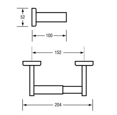 Single Toilet Roll Holder 