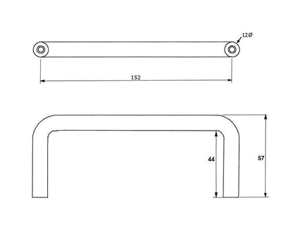 Metlam S'Steel Hardware Pull Handle ML310