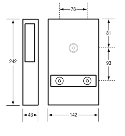 Interfold Toilet Paper Dispenser 