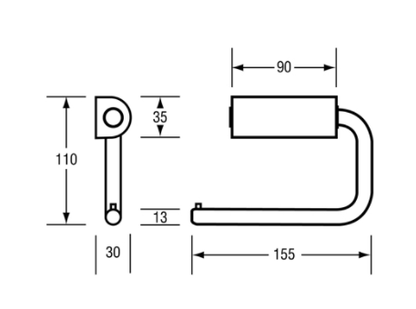 Single Toilet Roll Holder