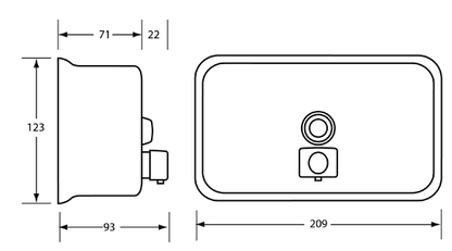 Horizontal Soap Dispenser