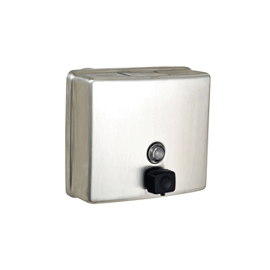 Square Soap Dispenser - Button Pump Valve