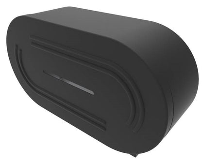 Double Jumbo Toilet Paper Dispenser in Designer Black