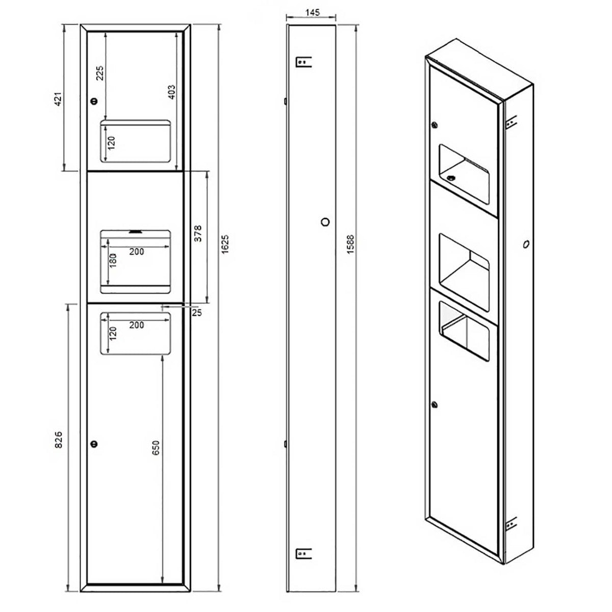 Upgrade Your Restrooms with the Metlam Surface Mount Combo Unit | Ozwashroom Australia