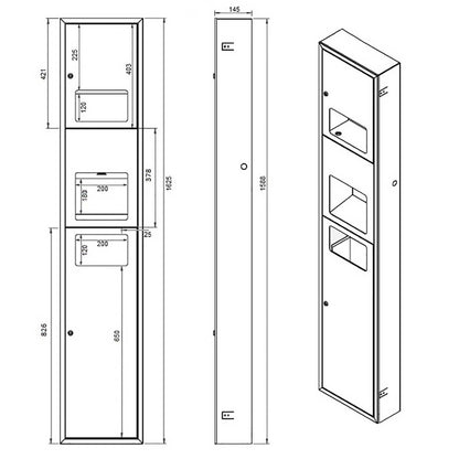 Upgrade Your Restrooms with the Metlam Surface Mount Combo Unit | Ozwashroom Australia