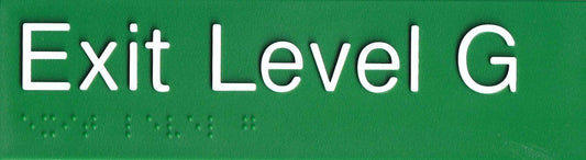 Exit level ground G green 