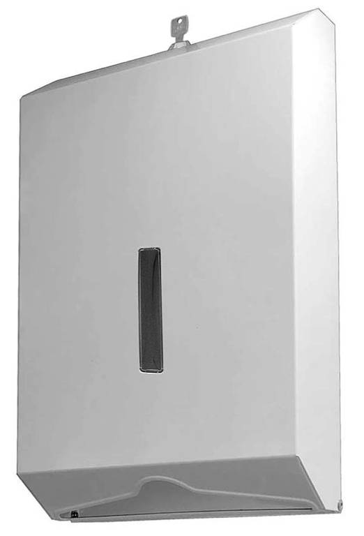 P003W ultra slim paper towel dispenser white powder coated