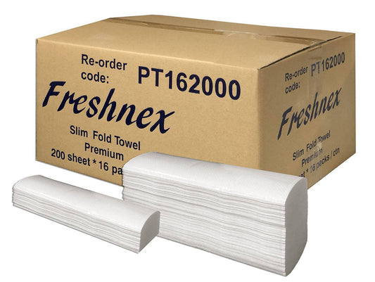 PT162000 White Embossed Slim Paper Towel