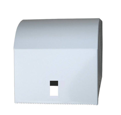 R001W White Metal Paper Towel Roll Dispenser