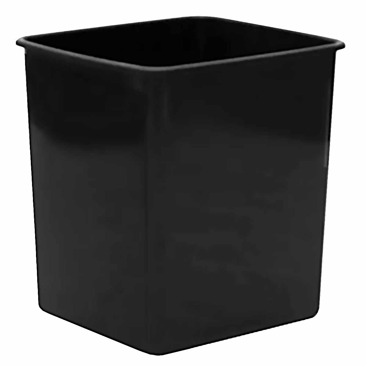 RB15K Plastic Black Tidy Waste Bin 15L 