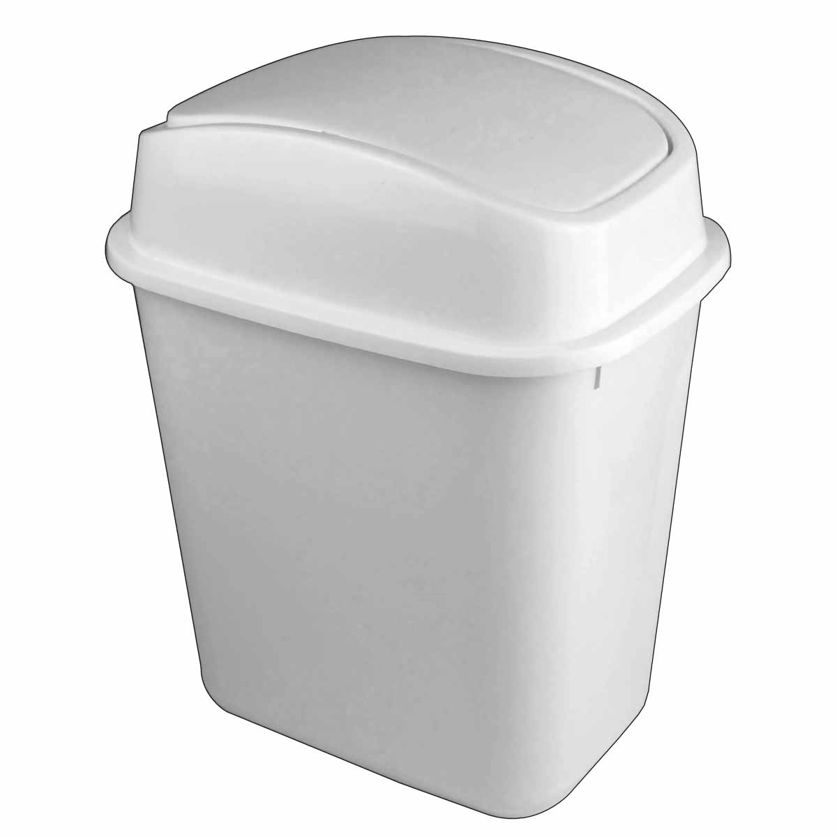 RB15W Plastic White 15L Tidy Bin