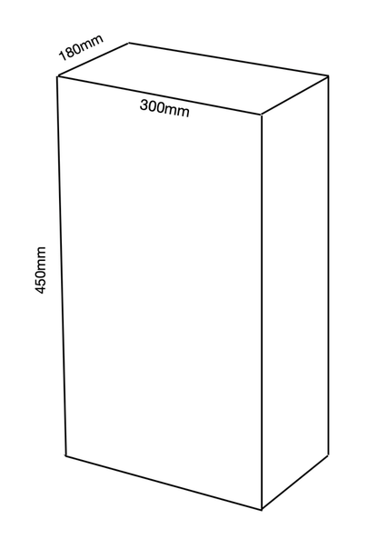 Wall Mount 24L S'Steel Waste Bin Heavy Duty