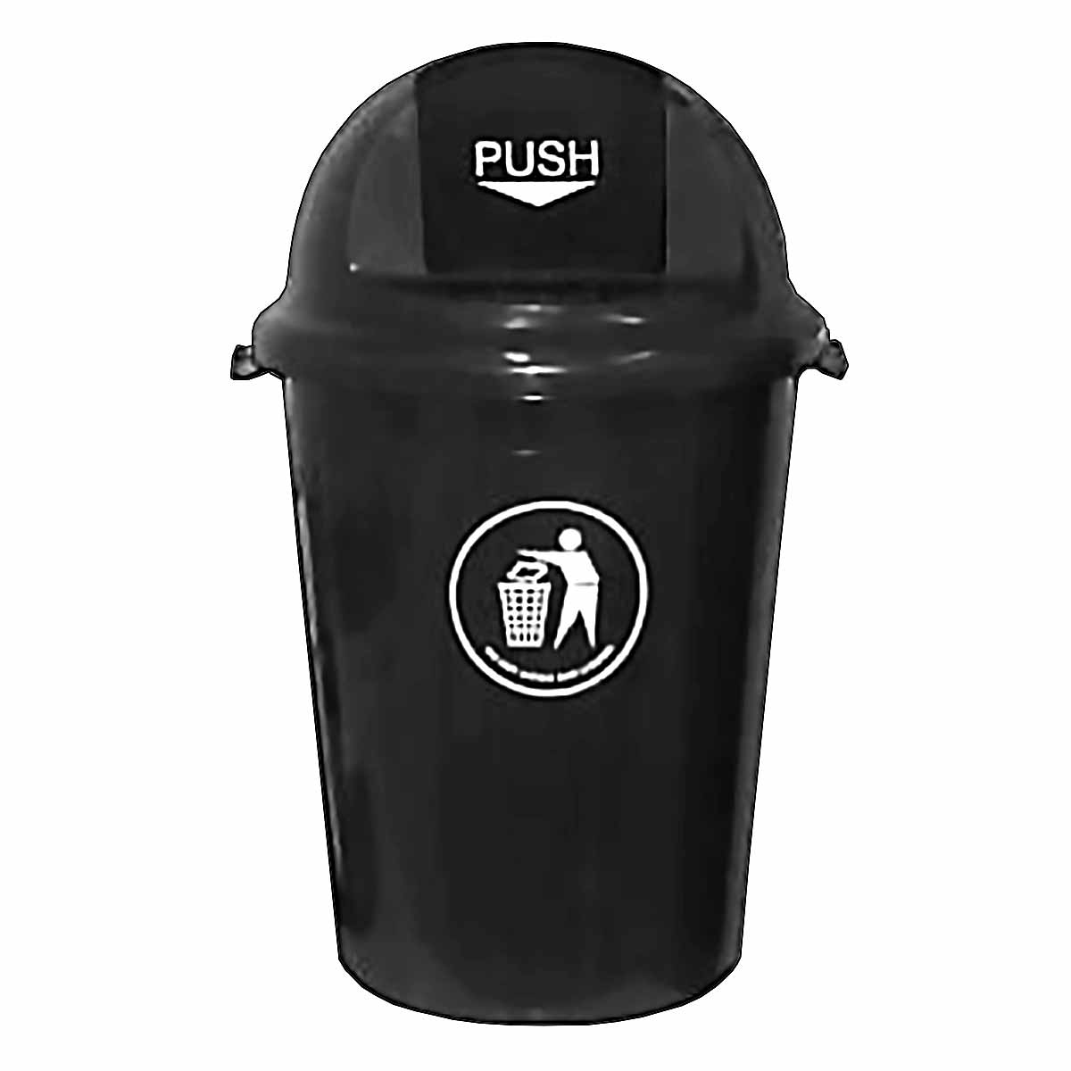 RB80 Plastic Tidy Waste bin with Lid 80L