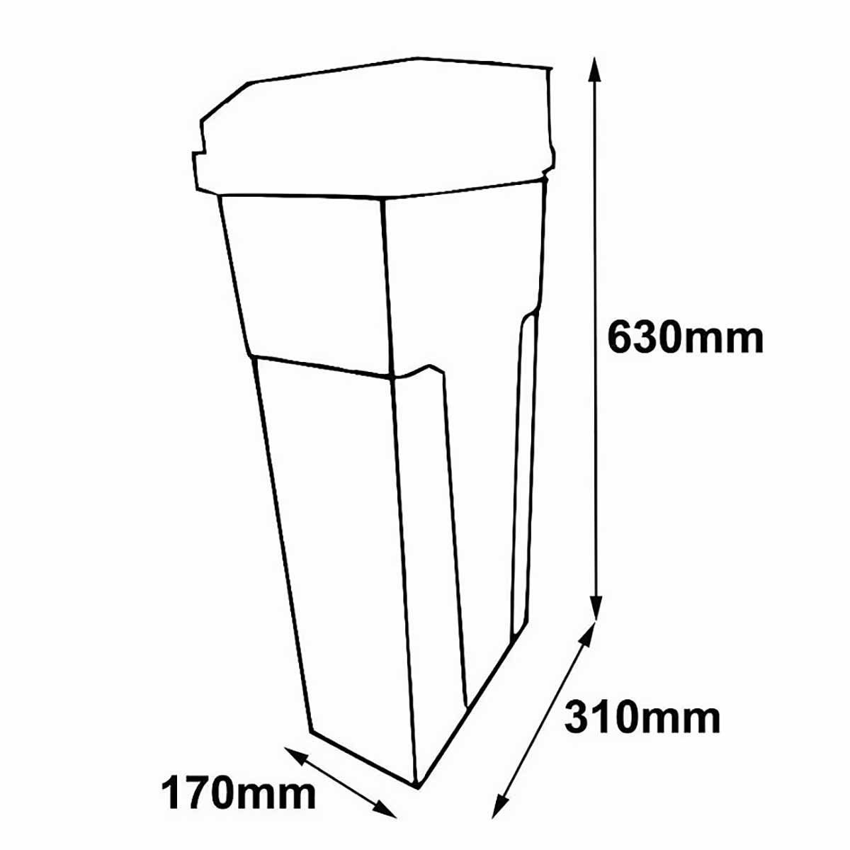 Sanitary Bin Automatic No Touch SBA002 Lady Disposal Unit 22L