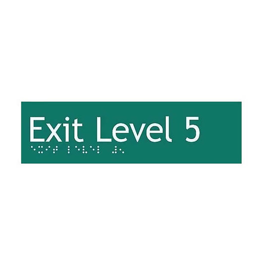 Exit Green Braille Sign SE-05