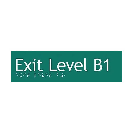  Exit Green Braille Sign SE-B1