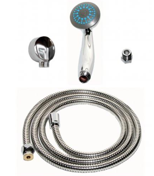 Chrome Shower Kit 1.5m Stainless Steel Hose Model No. SK-HSKF