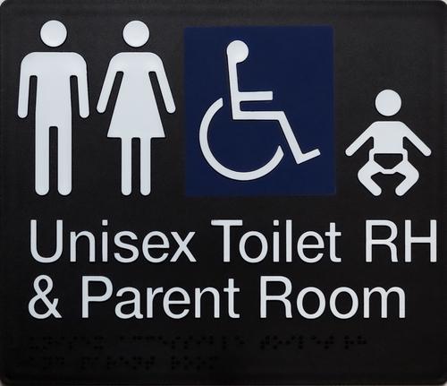 Unisex Disable Parent Room Toilet Right Hand