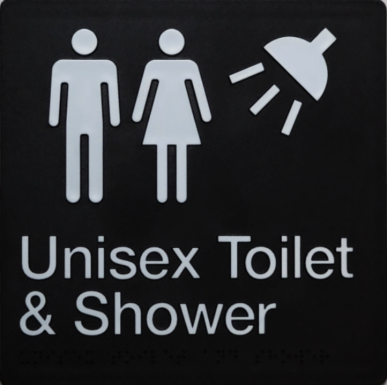 unisex toilet & shower