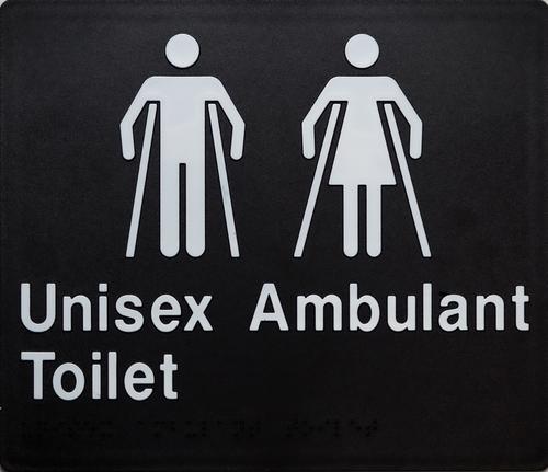 Unisex Ambulant Braille Sign