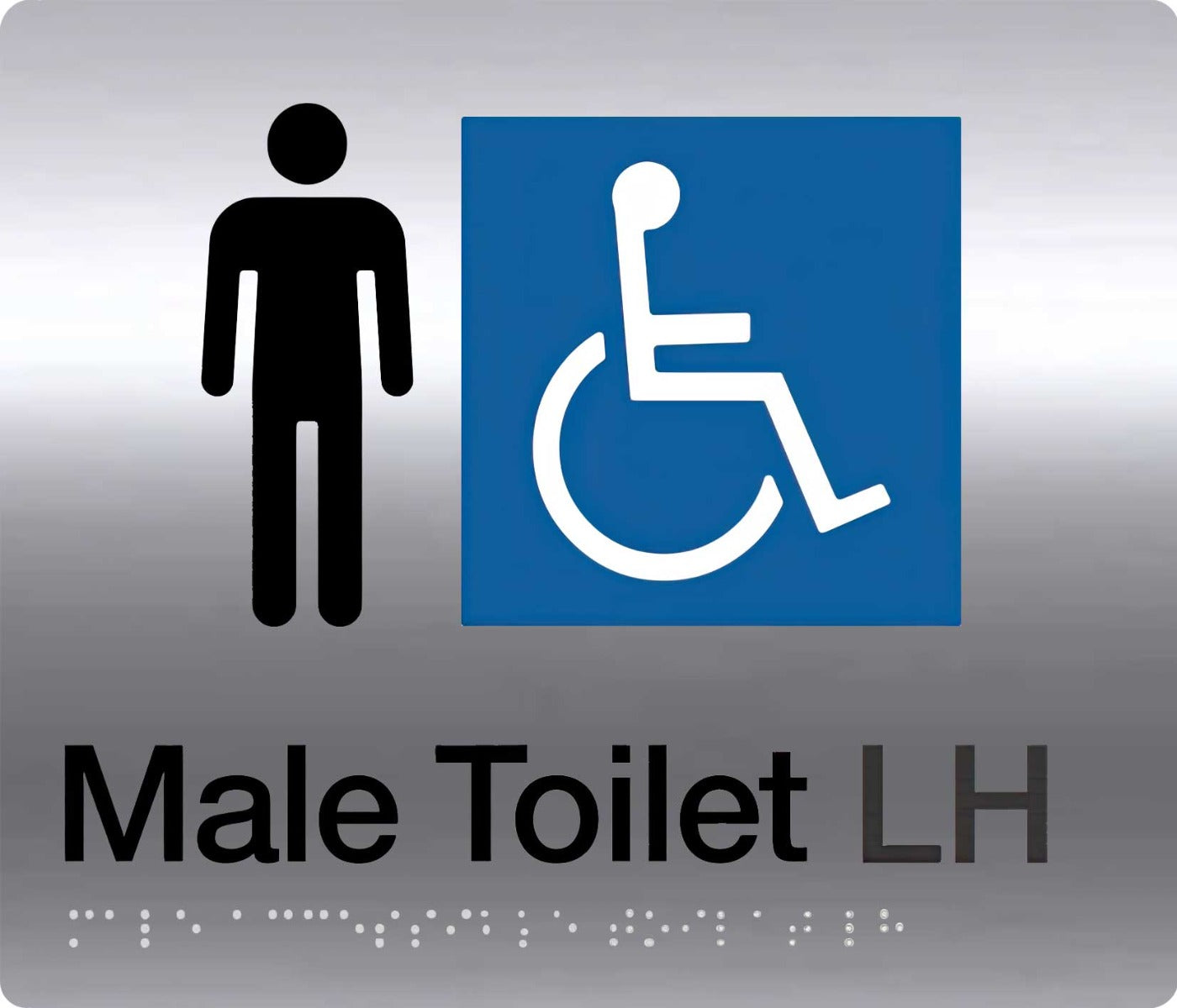 male Disable Left Hand braille