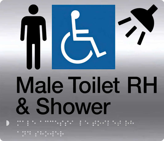 male Disable & shower right Hand