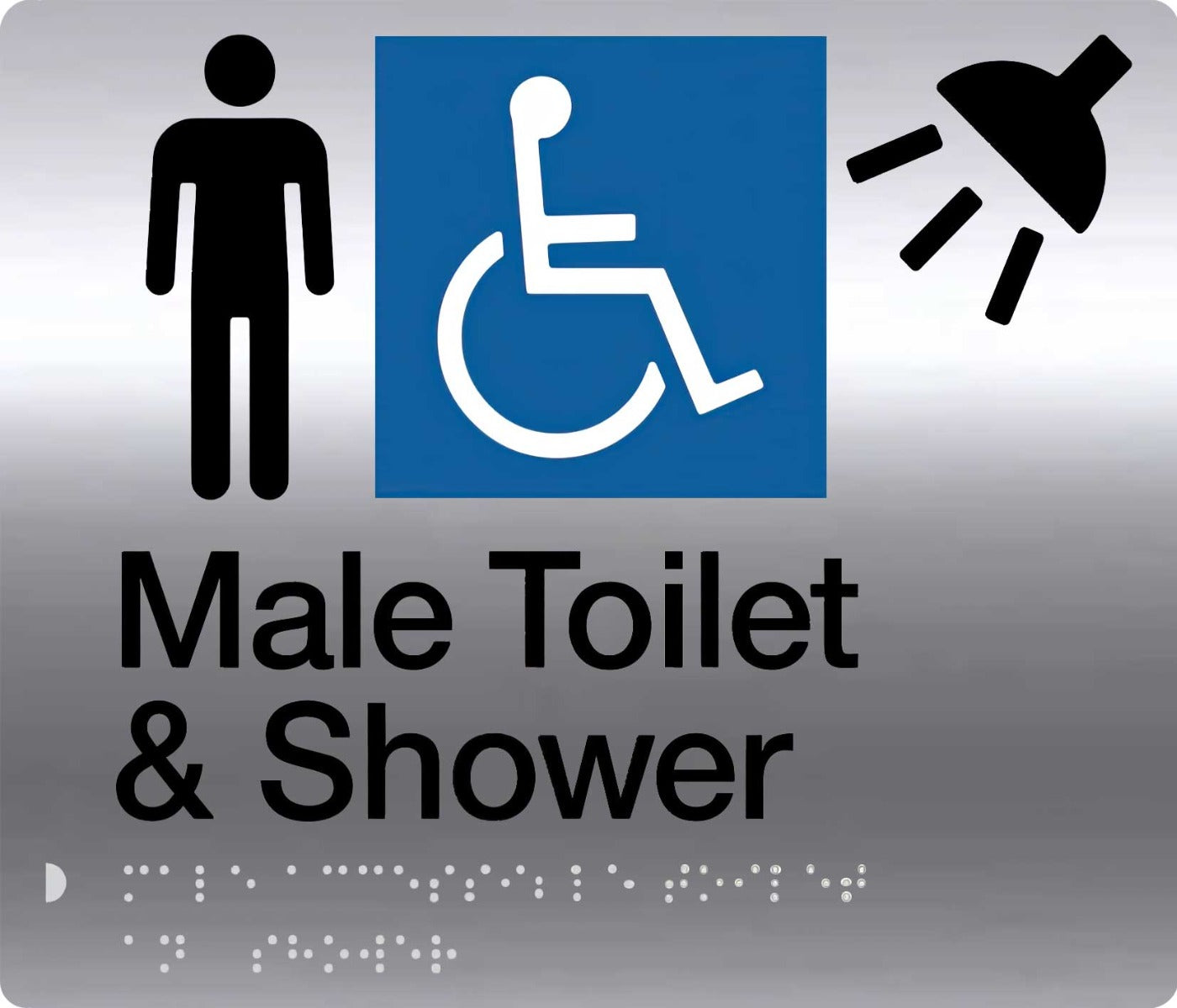 male Disable braille sign 