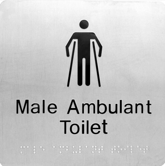 SP37J Male Ambulant Toilet S'Steel