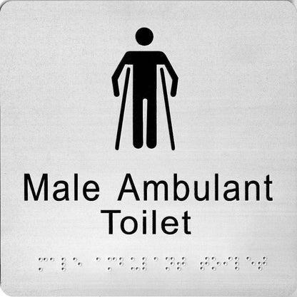 SP37J Male Ambulant Toilet S'Steel