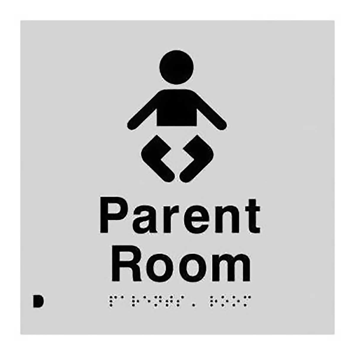 Parent Room Braille Toilet Sign SS11 (180 x 180 mm)