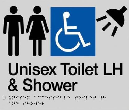 SS16LH Unisex Disable Toilet & Shower Left Hand