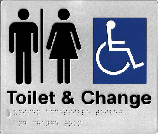 SS33 Unisex Disable Toilet & Change (210 x 180 mm)