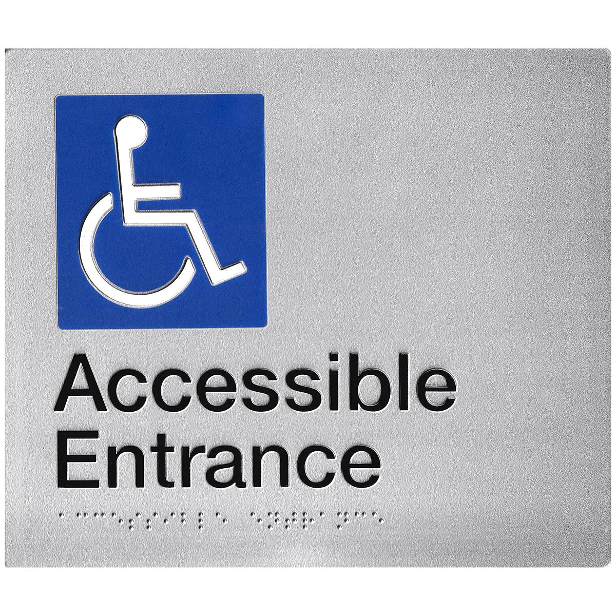 SS40 Disabled Accessible Entrance Braille sign|Disabled Accessible ...