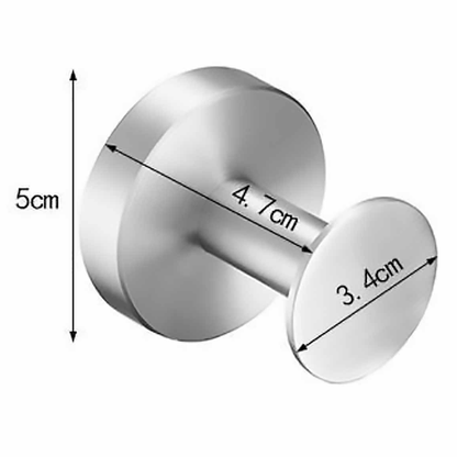 Dimensions of the product "Stainless Steel Satin Finish Robe Hook SSL-6654S-2"