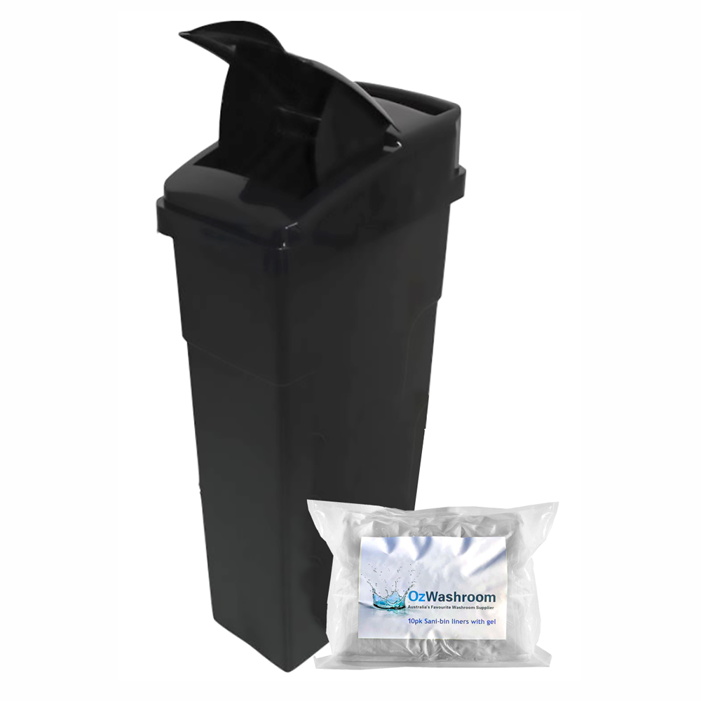 Slim-Line Lady Bin Sanitary Disposal Unit 22L Dark Grey