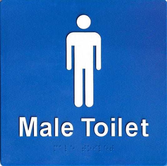 SV01 Male Braille Toilet (180 x 180mm)