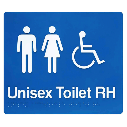  Unisex Disable Braille Toilet Right Hand Sign SV07-2 210 x 180mm