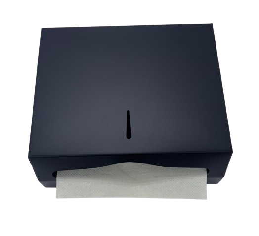 Black Powder Coated Stain Stainless Slim Paper Towel Dispenser