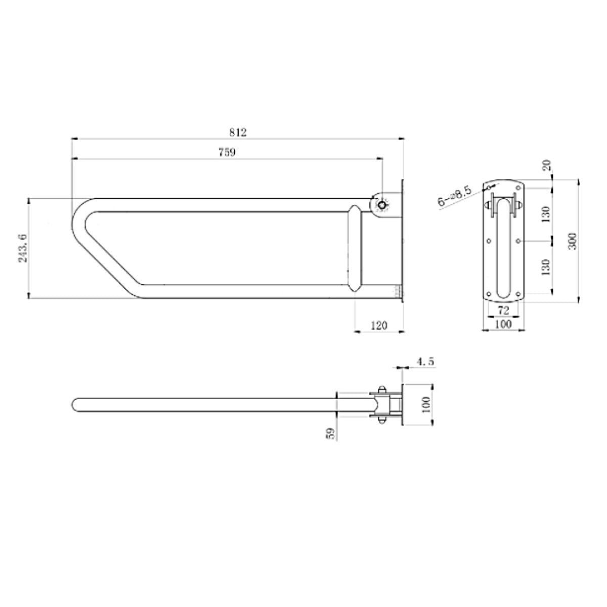 MLR55 Metlam Grab Rail_specs