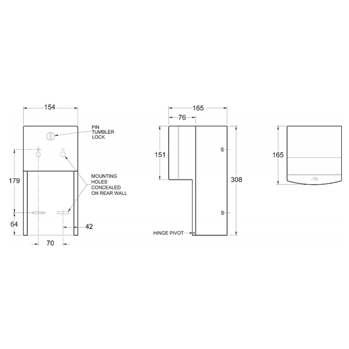  JD Macdonald Toilet Roll Holder 0030 specs