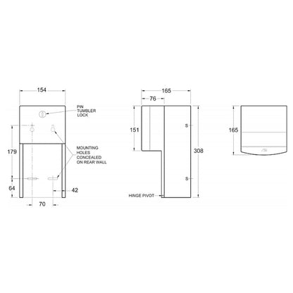  JD Macdonald Toilet Roll Holder 0030 specs