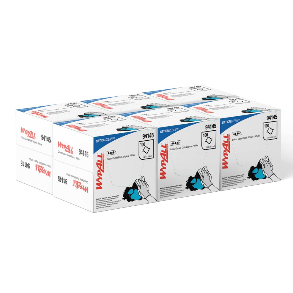 WYPALL® White cleaning wipers for Janitorial use in healthcare settings